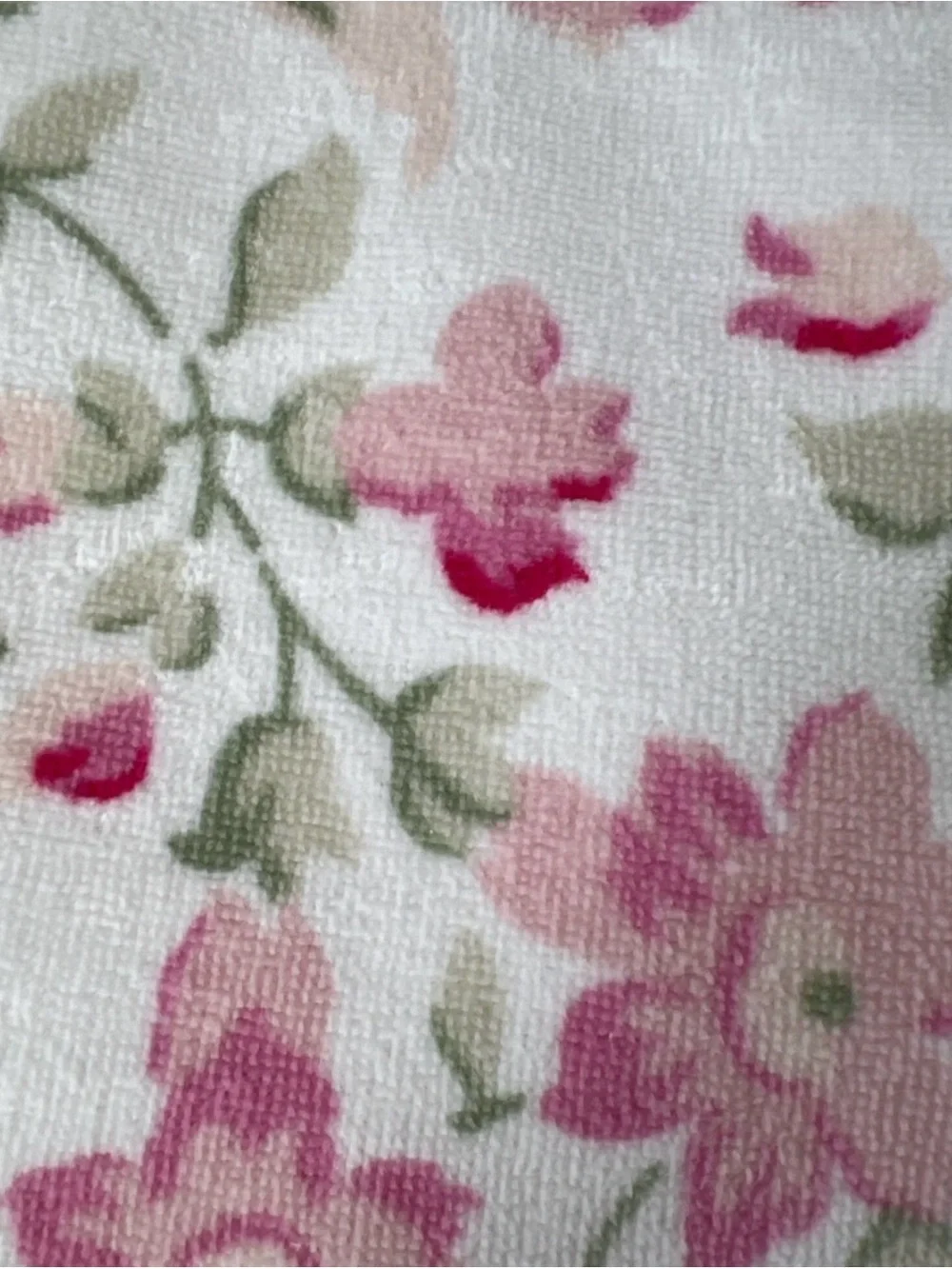 Laura Ashley Tinsley Pink & White Floral Cotton Bath Towels- set of 2